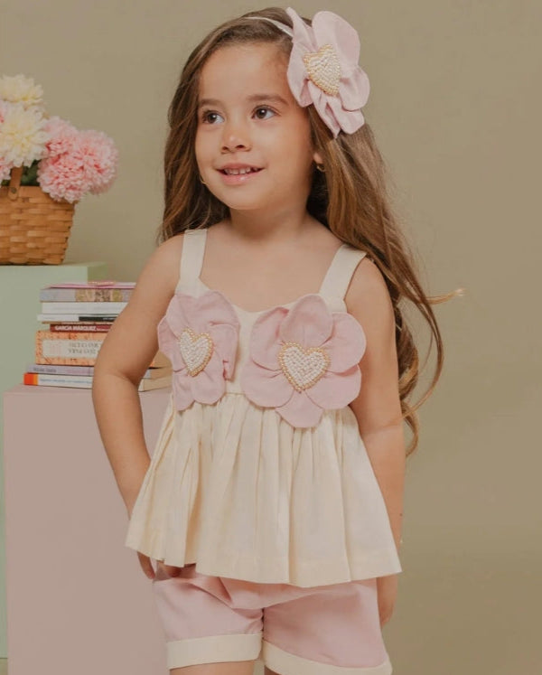 Conjunto Short Ecos Palo Rosa Lilo