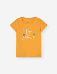 Blusa Bordado Flor Naranja Losan