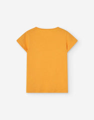 Blusa Bordado Flor Naranja Losan