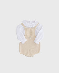 Conjunto Manga Larga Peto Beige
