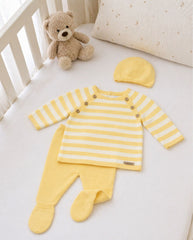 Primer Día Tricot Rayas Amarillo Martin Aranda