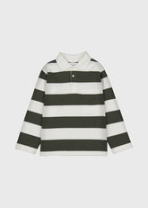 Polo Manga Larga Combinado Verde Mayoral