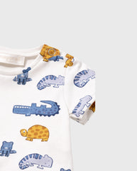 Pelele Estampado Animales Blanco Mayoral