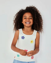 Conjunto Short Blusa Tejido Flores Boboli