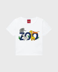 Conjunto Bermuda y Camiseta Zoo Kyly Blanco