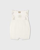 Mameluco Bebé Gasa Bordado Milon