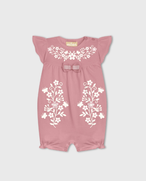 Mameluco Bebé Estamdo Frambuesa Milon