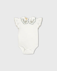 Conjunto Body Cuello Flores Verde Milon Estilo