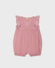 Mameluco Bebé Gasa Bordado Milon