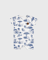 Mameluco Estampado Safari Azul Milon