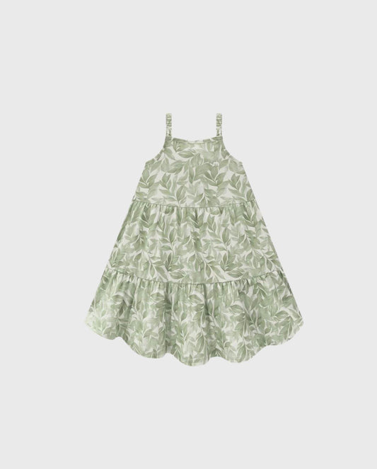Vestido Estampado Plantas Verde Milon