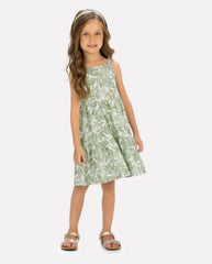 Vestido Estampado Plantas Verde Milon