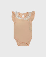 Body Bebé Unicolor Detalle Cuello Milon Niñas