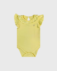 Body Bebé Unicolor Detalle Cuello Milon Yellow