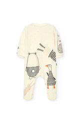 Enterizo infantil con diseño de osito, conejo y pato