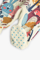 Ropa de dormir blanca con estampado de bosque para bebé