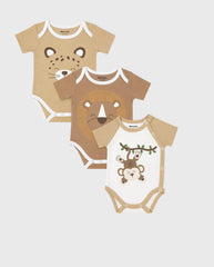 Semanario 12 Piezas Estampado Mono Beige