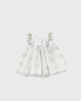 Vestido Tul Glitter Moños