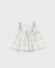 Vestido Tul Glitter Moños
