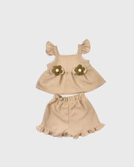 Conjunto Short Moño Bebé Niña