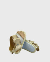 Sandalia Combinado Oro Rosa suela