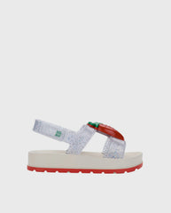 Sandalias Zaxynina Cherry Sand Glitter Hueso