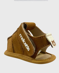 Sandalia Gamuza Café detalle