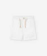 Bermuda Líneas Detalle Verde Beige Losan