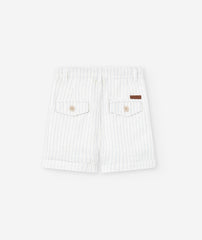 Bermuda Líneas Detalle Verde Beige Losan Modelo