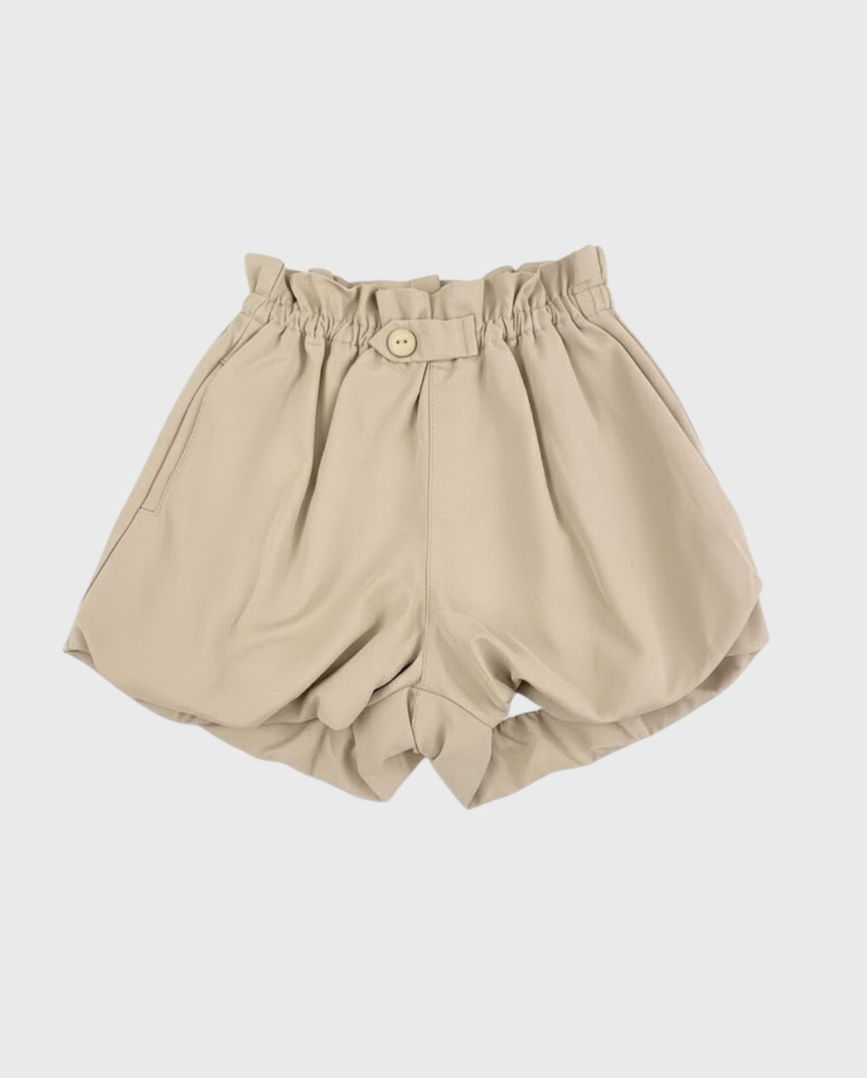Short Estilo Globo Resorte Gris