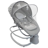 Silla Mecedora 4 En 1 Estrellas Gris Premium Baby