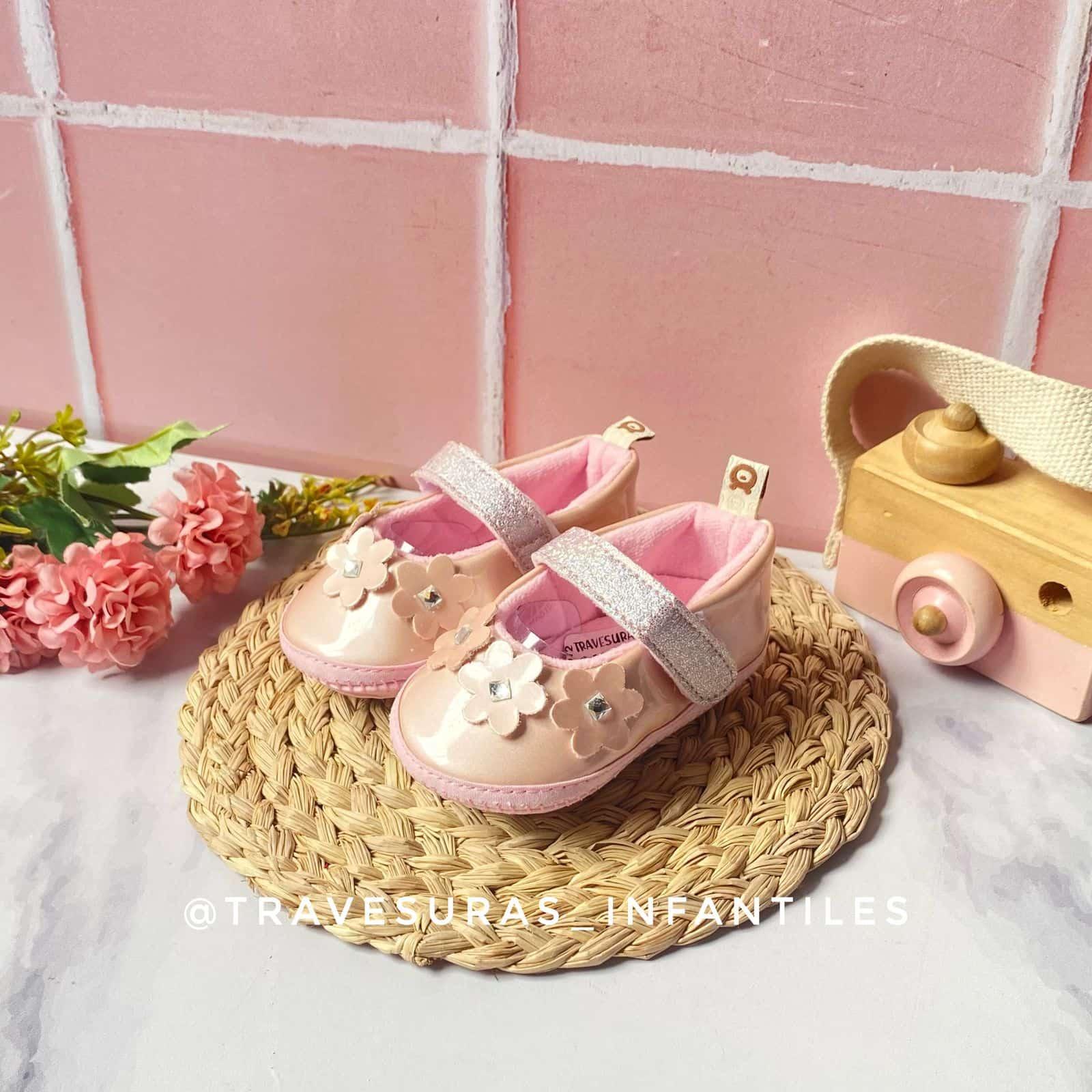 Baletas Flores Detalle Brillante Melosos