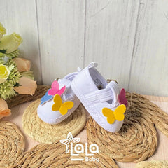 Baletas Sin Suela Mariposas Colores Huellitas