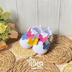 Baletas Sin Suela Mariposas Colores Huellitas