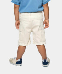 Bermuda Cargo Bolsillos Blanco