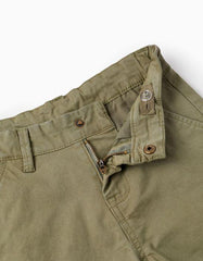 Bermuda Clásica Dril Verde