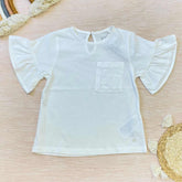 Blusa Detalle Bolsillo Crudo Zippy®