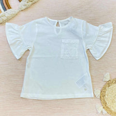 Blusa Detalle Bolsillo Crudo Zippy®