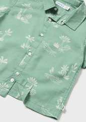 Camisa Estampada Cocodrilo Verde Mayoral Detalles