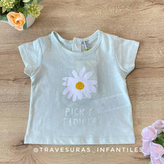 Camiseta Margarita Flower Verde