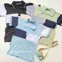 Polo Combinado Color Surtido