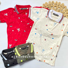 Polo Planetas Color Surtido