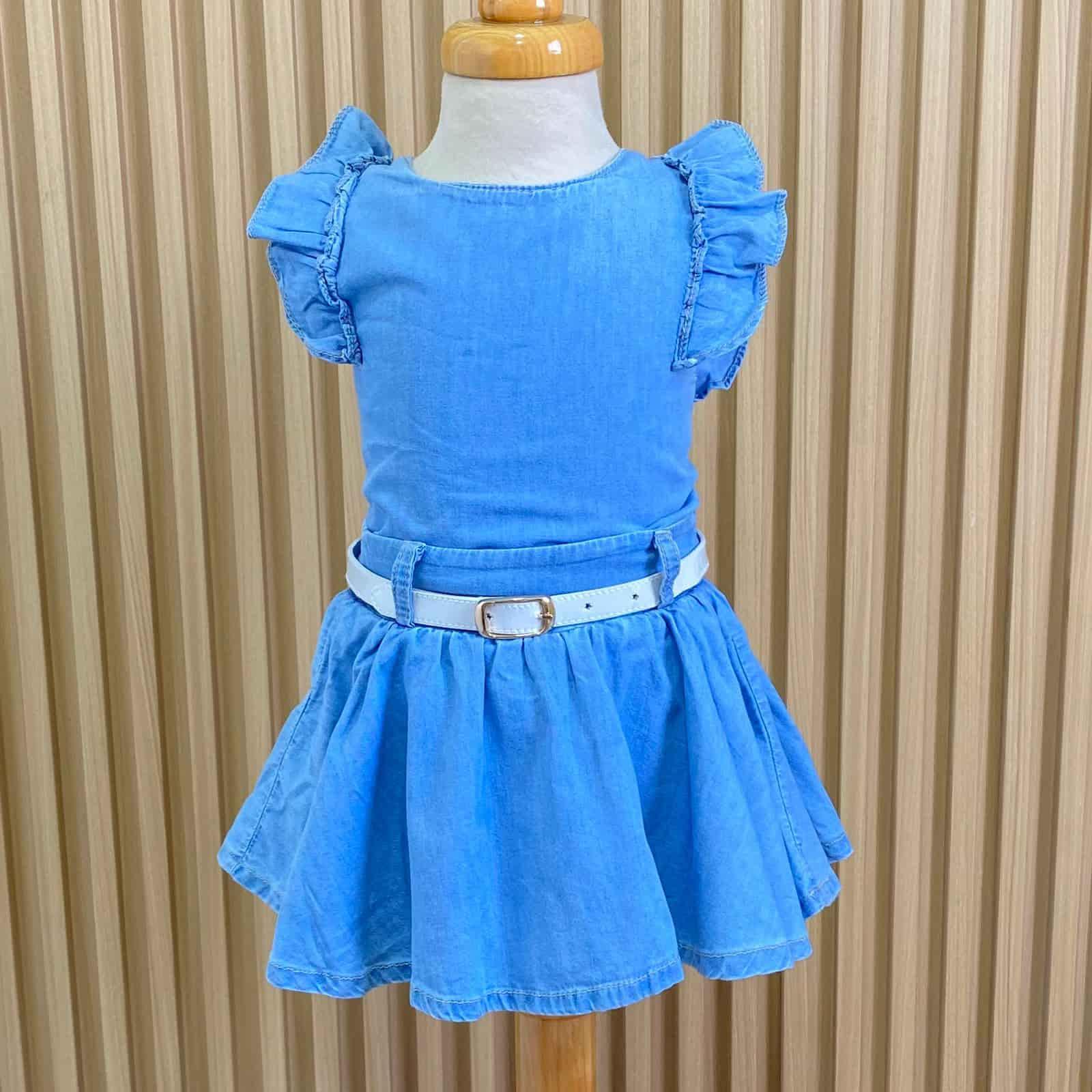 Conjunto Falda Denim Con Bolero | Travesuras Infantiles