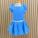 Conjunto Falda Denim Con Bolero | Travesuras Infantiles
