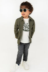 Conjunto Niño Camiseta, Chaqueta Y Jean Skate | Travesuras