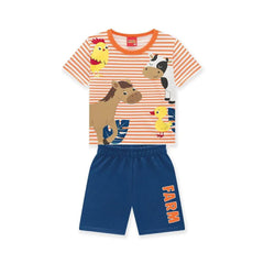 Conjunto Niño Camiseta Granja y Bermuda | Travesuras Infantiles