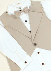 Conjunto Formal 4 Piezas Chaleco y Moño Niño | Travesuras