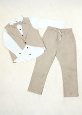 Conjunto Formal 4 Piezas Chaleco y Moño Niño | Travesuras Infantiles