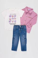 Conjunto Invierno Niña Chaqueta Sweet | Travesuras Infantiles 3 piezas