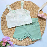Conjunto Short y Blusa Estampada para Niña